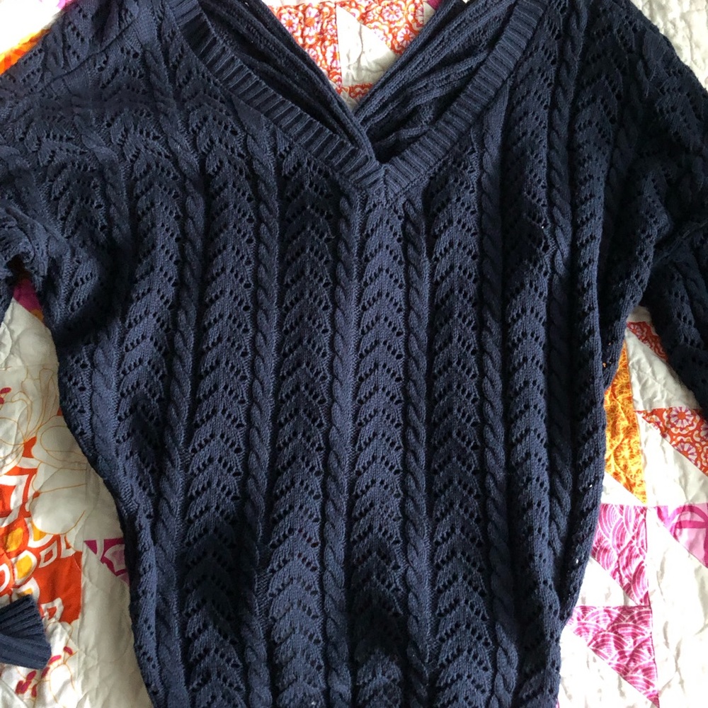 Blue Knitted Sweater